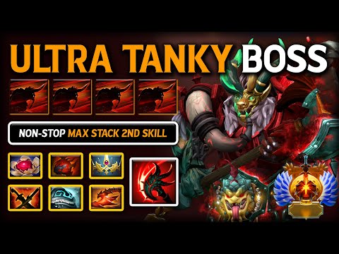 INTENSE LATE-GAME OFFLANE Centaur Warrunner | Non-stop Max Stack 2nd Ability 100% RAID BOSS DotA 2