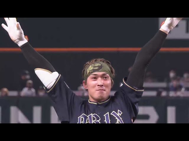 【10回表】バファローズ・後藤駿太が勝ち越しタイムリー3ベースヒットを放つ!! 2022年4月6日 福岡ソフトバンクホークス 対 オリックス・バファローズ