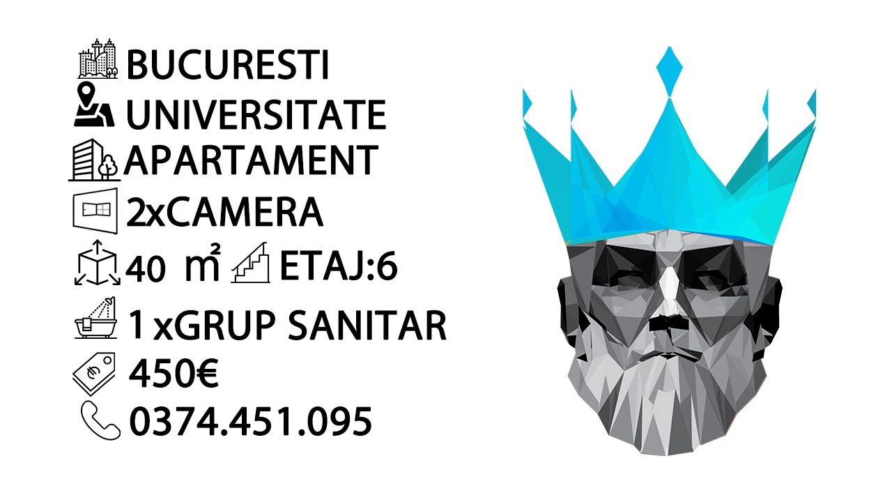 Tur video  Universitate | Mansarda | 2 Camere | Centrala Proprie 