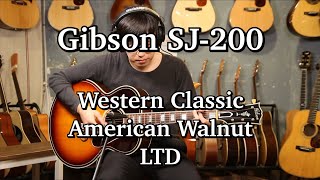 Video thumbnail for Gibson Sj-200 Western Classic American Walnut LTD by WM SOUND Guitars 원미사운드