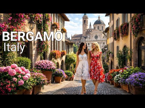 Italy  🇮🇹  Bergamo Città Alta |The Most Beautiful Medieval Old Town Near Milan 