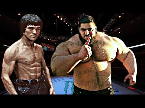 BRUCE LEE VS IRANIAN HULK 😱🔥*CRAZY FIGHT* (EA SPORTS UFC 4) UFC KNOCKOUTS | BRUCE LEE FIGHT | UFC