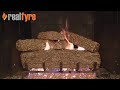 Real Fyre 18" Post Oak Vented Natural Gas ANSI Log Set Set with Low Profile Variable Flame Automatic Pilot Kit
