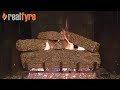 Real Fyre 24" Post Oak ANSI Certified Vented Propane Gas Logs Set with Variable Flame Automatic Pilot Kit