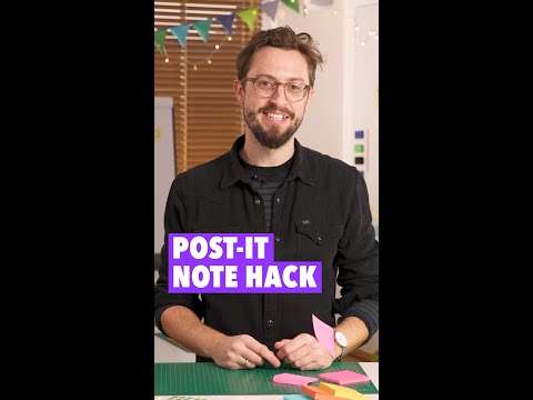 Part of a video titled Facilitation Skills: How to Peel Off Your Sticky Notes Like a Pro