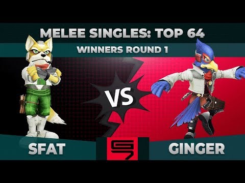 SFAT vs Ginger - Melee Singles: Top 64 Winners Round 1 - Genesis 7 | Fox vs Falco