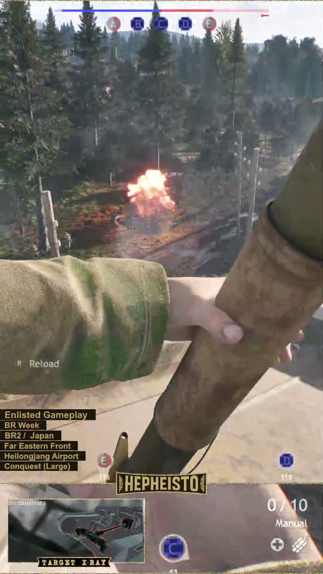 Paratrooper eliminates Tank T-26 with Type 4 70mm AT