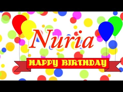 Happy Birthday Nuria Song