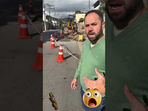 VEREADOR VITÃO DO POVO FISCALIZANDO A OBRA DA SABESP NA AVENIDA NOSSA SENHORA APARECIDA CADÊ A TAMPA DO ESGOTO DA SABESP