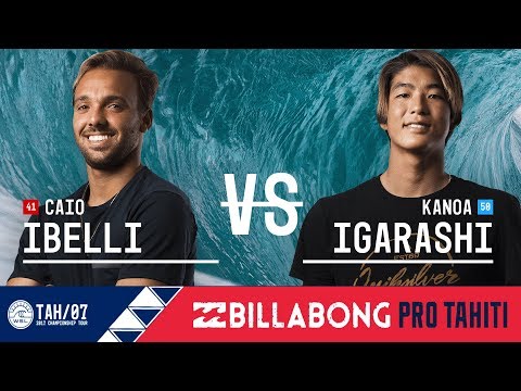 Caio Ibelli vs. Kanoa Igarashi - Round Two, Heat 8 - Billabong Pro Tahiti 2017