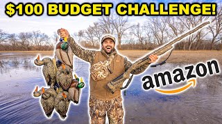$100 Budget AMAZON Duck Hunting CHALLENGE!!! (Catch Clean Cook)