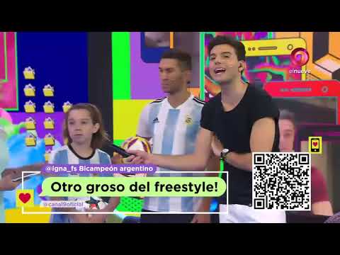 Charly Iacono nos mostró su talento con el Fútbol Freestyle