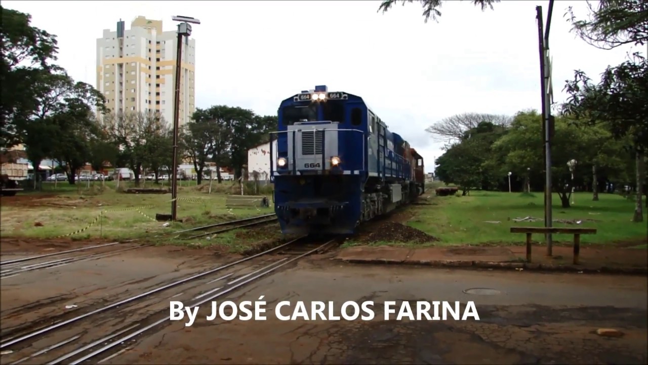 TREM AZUL DA RUMO SOLITÁRIO - BRAZIL RAILWAYS - By FARINA
