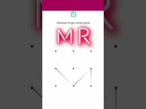M R New lock screen pattern #viralshort #tiktok #viralvideo