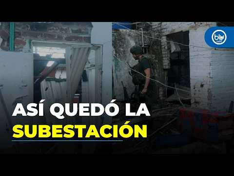 Así quedó la subestación de Guamalito tras el violento ataque con explosivos y fusiles