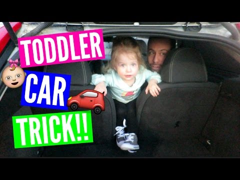 HOW TO GET A TODDLER OUT OF A 2 DOOR CAR!!