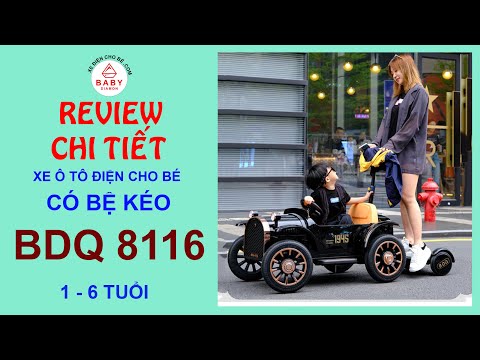 Ô tô điện cho bé BDQ 8116 có bé kéo phía sau, 1-5 tuổi |Baby diamon