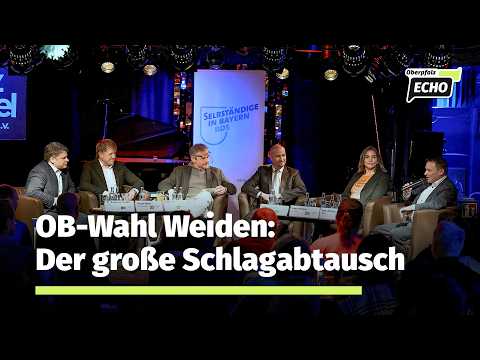 OB-Podiumsdiskussion Weiden: Klinikum, Finanzen, Wohnen, Wirtschaft – Wer überzeugt?