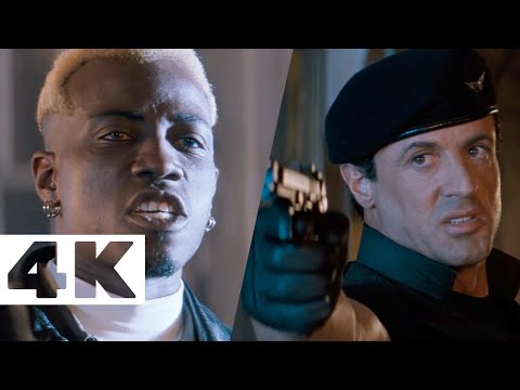 Demolition Man (1993) | Sylvester Stallone vs Wesley Snipes action scene 1/5 | Movie Clip