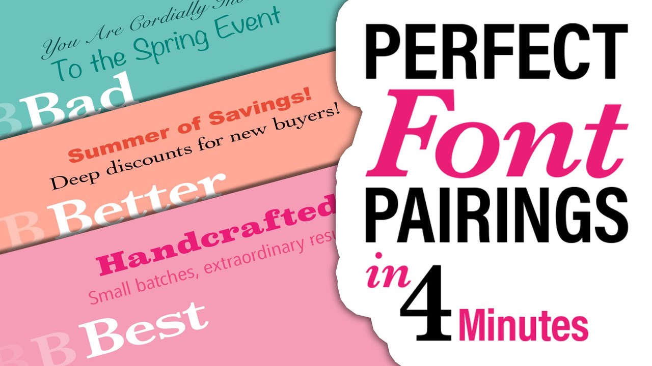 How to Pair Fonts Like a Pro | 4 Minutes to Perfect Type Family Harmony