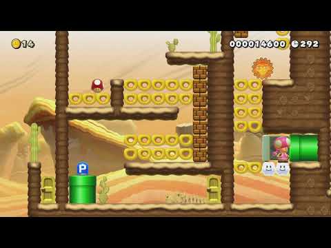 The hidden desert guardians by Alex SIrv. - Super Mario Maker 2 - No Commentary 1bx