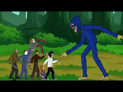 Huggy Wuggy Poppy Playtime Vs Jason, Jeff, Michael, Chucky , IT Pennywise , Freddy - DC2