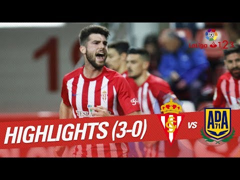 Resumen de Sporting de Gijón vs AD Alcorcón (3-0)
