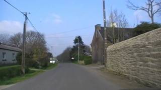 preview picture of video 'Driving Along The D20 Between Saint Nicodème & Le Croissant, Brittany, France 12th April 2010'