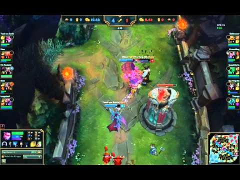 Vayne,Gragas vs Jhin Thresh, Towerdive, Disrespect