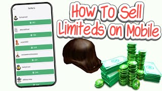 How to SELL Limiteds on Roblox Mobile! (2024)