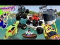 Monster Jam INSANE Racing, Freestyle and High Speed Jumps #33 | BeamNG Drive | Grave Digger