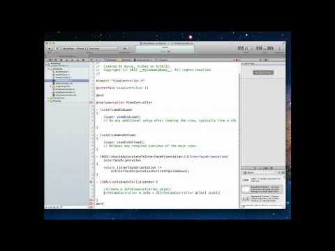 iOS Tutorial - Displaying a view controller modally | Implementing an Info button