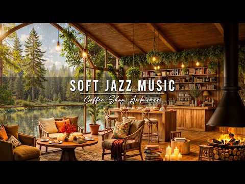 Rainy February Jazz 🌧 Cozy Coffee Shop Ambience with Soft Jazz Background Music for Work, Study