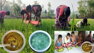 Santali People Cooking With Naturally Grown Healthy Vegetables