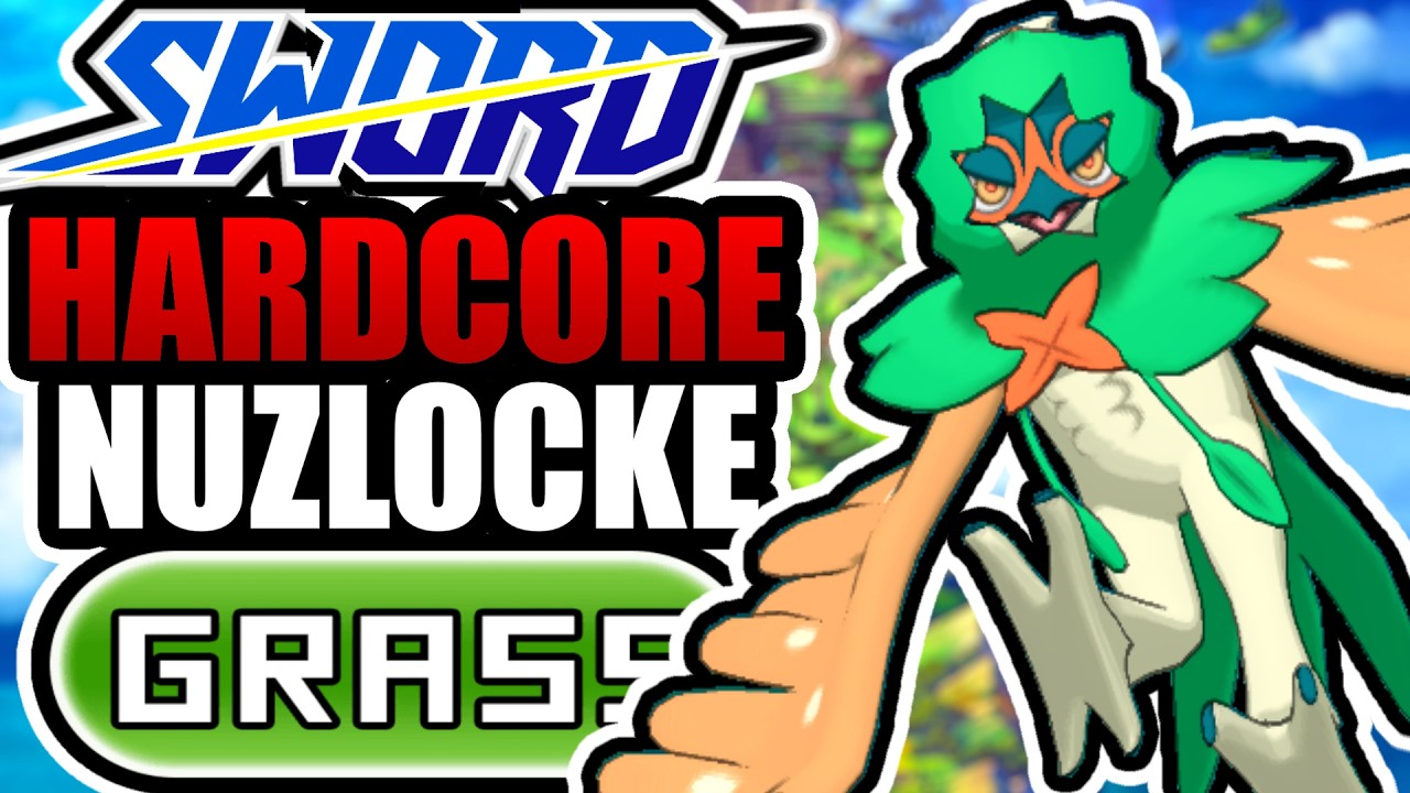 Pokémon Sword Hardcore Nuzlocke - Grass Types Only! (No items, No overleveling)