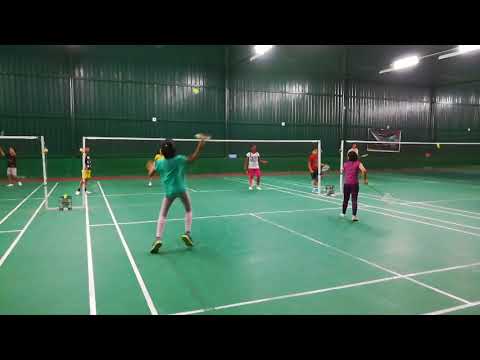 Badminton coaching for the kids