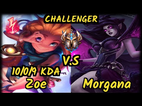 S04 Sertuss (ZOE) vs MORGANA - 10/0/9 KDA MID CHALLENGER GAMEPLAY - EUW