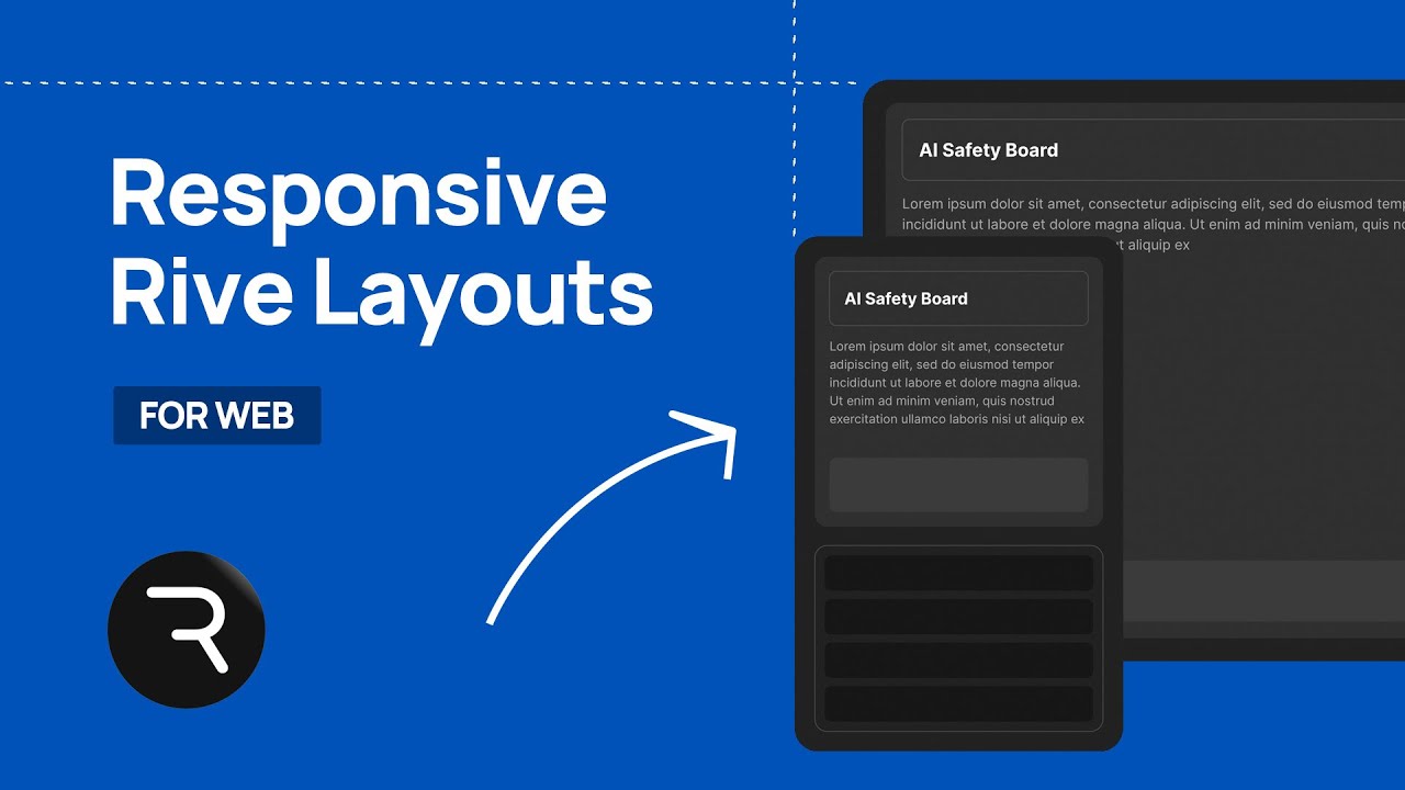 Creative RESPONSIVE Rive Layouts for the Web - Crash Course