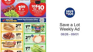 Save a Lot Weekly Ad 08/26 - 09/01