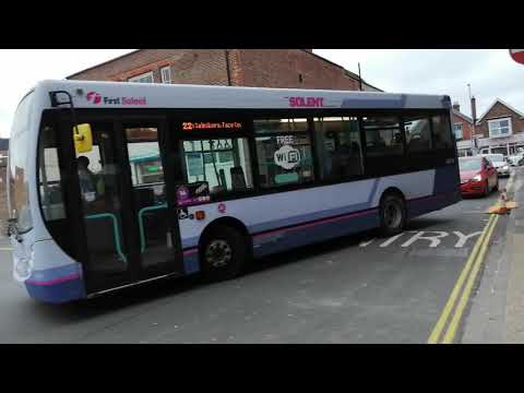 First bus Solent - Enviro 200 - (44916) on route 22 to Farlington Sainsbury's in Cosham. 2020