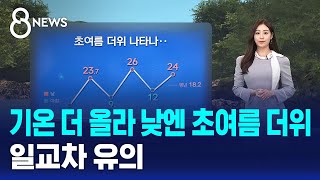 [날씨/XR] 기온 더 올라 낮엔 초여름 더위..일교차 유의 / SBS 8뉴스