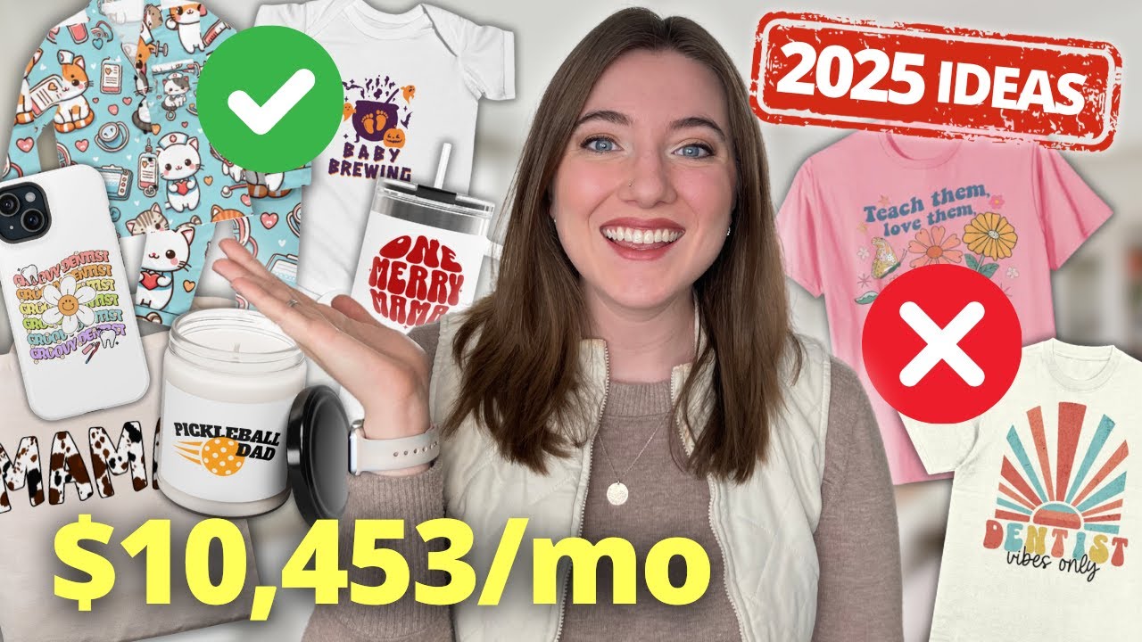 BEST Etsy Shop Ideas for 2025 to Grow to SIX-FIGURES: Easy Print on Demand Niches for Beginners