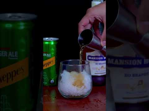 Simple Brandy cocktail at home 🥃#shortsfeed #shorts