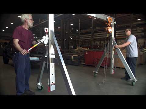 Spanco A-Series 7-1/2 Ton - Steel Adjustable Height Gantry Spanco A-Series 7-1/2 Ton - Steel Adjustable Height Gantry