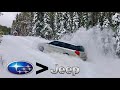 Taking my SUBARU where most JEEPS can’t go! | Subaru snow wheeling ❄️ (we went up a dang mountain!)