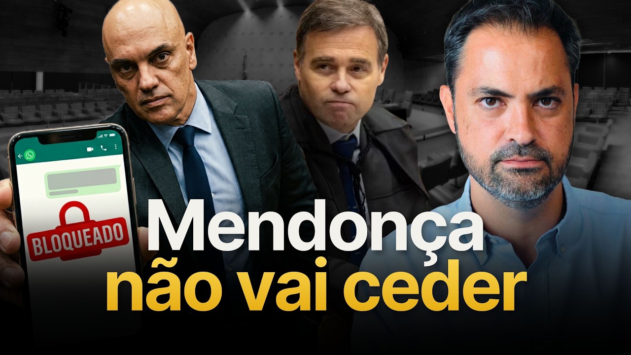 Masterwhats derrubado, Mendonça responde Moraes e Flávio dispara no Polymarket