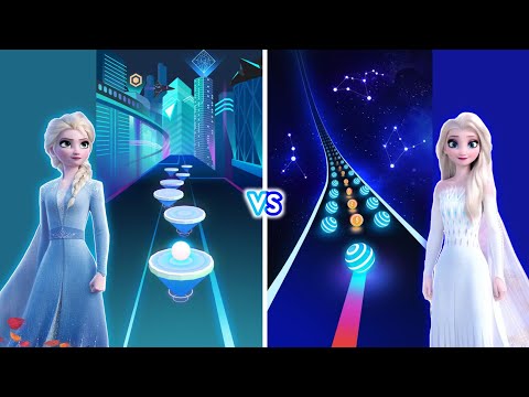 Show Yourself - Frozen 2 "Sing-Along' | Rush Tiles Magic Hop VS Road EDM Dancing