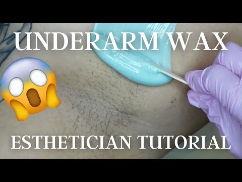 Under arm Wax Tutorial | Solo Esthetician Tips