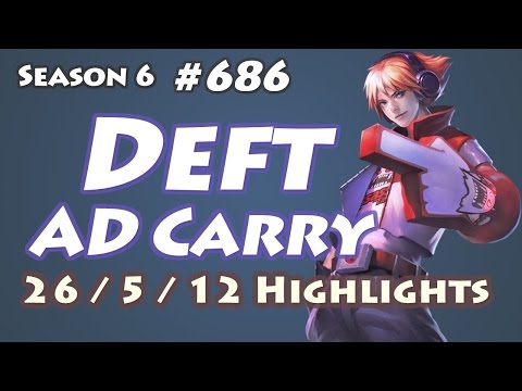 Deft EZREAL vs JHIN ADC - Patch 6.24 KR Flex Rank