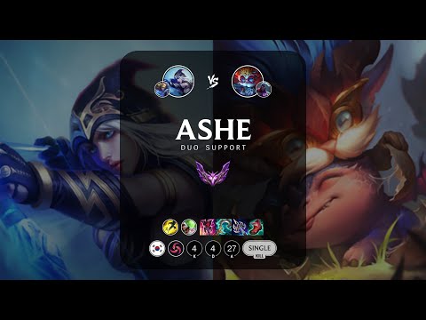 Ashe Support vs Heimerdinger - KR Master Patch 12.22